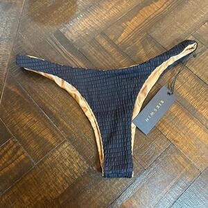 SIE Swim High-Waisted Cheeky Bikini Bottoms Size‎ L NWT